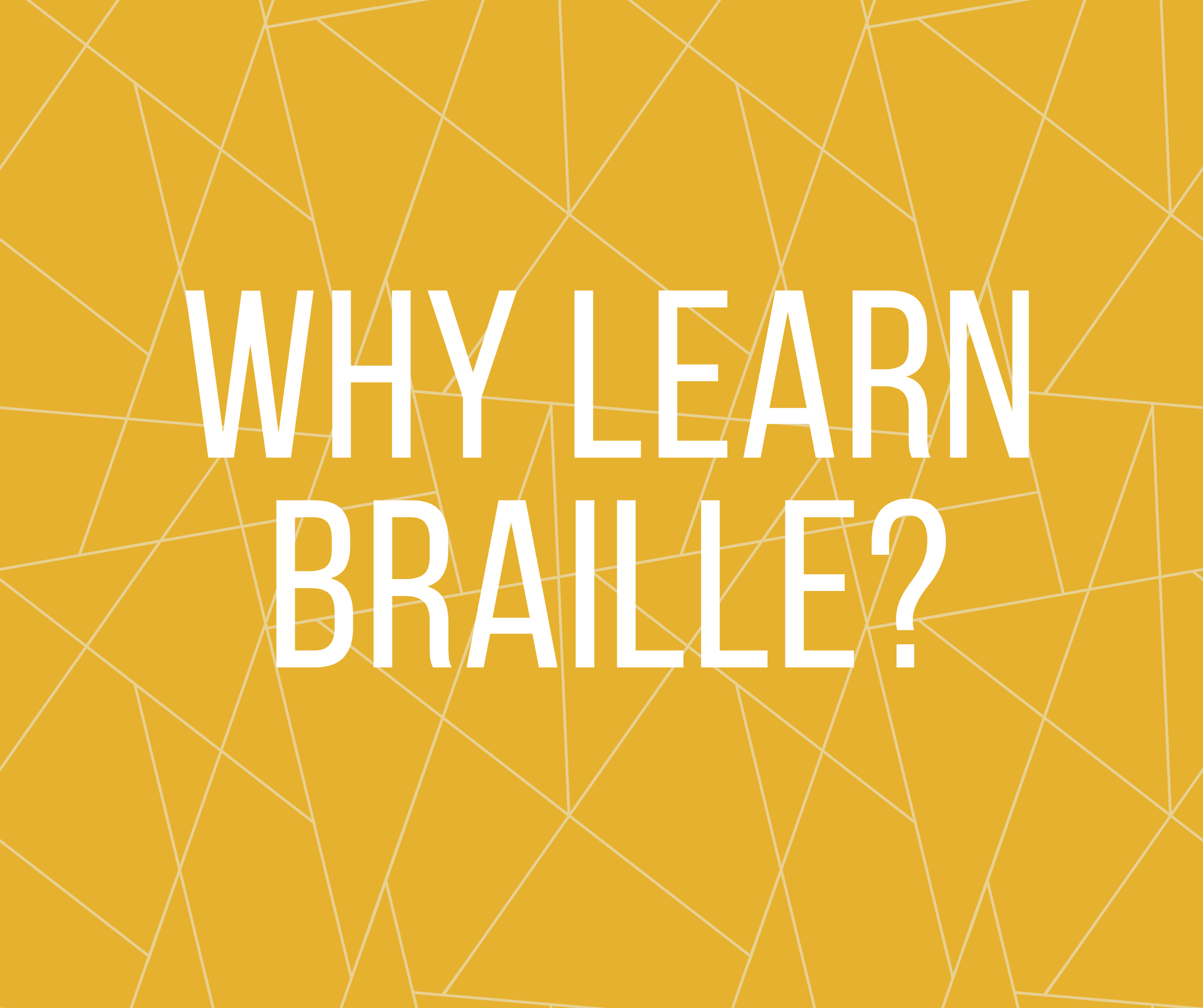 Who Should Learn Braille? And Why?
