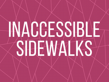 Inaccessible Sidewalks